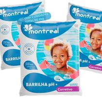 Kit 3 Elevador De Ph Pó Barrilha Montreal Limpeza Produtos Para Piscina Kit 3 Elevador De Ph Pó Barrilha Montreal Limpeza Produtos Para Piscina