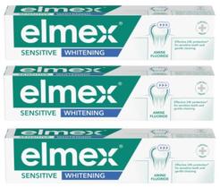 Kit 3 Elmex Sensitive Whitening Creme Dental 110g - Elmex