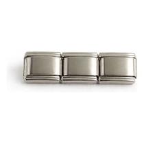 Kit 3 Elos Extensor Pulseira Italiana Aço Inoxidável Steel Kit 3 Elos Extensor Pulseira Italiana Aço Inoxidável Steel