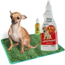 Kit 3 EM 1 Adestrador Pet Clean Xixi Stop 500ML Mais Pipi Certo 30ML Mais Tapete Higênico Para Cães e Gatos Kit 3 EM 1 Adestrador Pet Clean Xixi Stop 500ML Mais Pipi Certo 30ML Mais Tapete Higênico Para Cães e Gatos