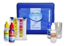 Kit 3 Em 1 e Medidor Ph Cloro Alcalinidade Água Piscinas Kit 3 Em 1 e Medidor Ph Cloro Alcalinidade Água Piscinas