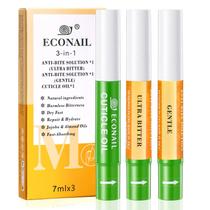 Kit 3 em 1 Econail para parar de roer unhas 7 ml x3