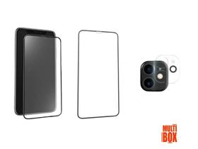 Kit 3 EM 1: Película 3D Vidro + Película Cerâmica Fosca + Película Câmera Para Iphone 12 Mini