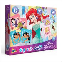 Kit 3 em 1 Toyster Princesas Disney Dominó, Memória e Quebra-Cabeça