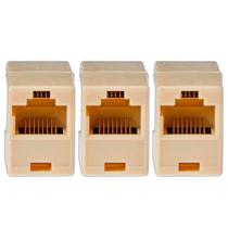 Kit 3 Emendas De Rede Rj45