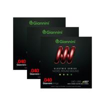 Kit 3 Encordoamento Baixo Giannini Electric GEEBRL Nickel 4C .040"