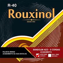 Kit 3 Encordoamento Bandolim Média Rouxinol Inox Laço R40