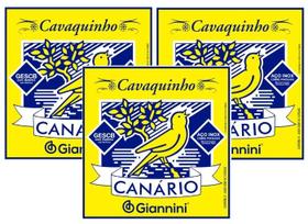 Kit 3 Encordoamento Cavaquinho /Cavaco Médio - GESCB Canário