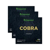 Kit 3 Encordoamento Cavaquinho Giannini Cobra GESCL Níckel .010 Leve