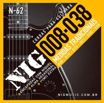 Kit 3 Encordoamento Guitarra 008 Nig N62