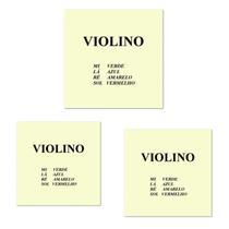 Kit 3 Encordoamento Mauro Calixto para Violino 4/4 Original Kit 3 Encordoamento Mauro Calixto para Violino 4/4 Original