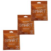 Kit 3 Encordoamento Violão Aço 6 Cordas + Bolinha Smart .010 Kit 3 Encordoamento Violão Aço 6 Cordas + Bolinha Smart .010