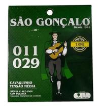 Kit 3 Encordoamentos Cavaco São Gonçalo Níquel - Cavaquinho