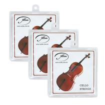 Kit 3 Encordoamentos de Aço para Cello Alan Kit 3 Encordoamentos de Aço para Cello Alan