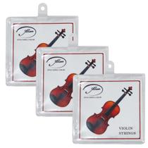 Kit 3 Encordoamentos de Aço para Violino Alan Kit 3 Encordoamentos de Aço para Violino Alan