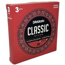 Kit 3 Encordoamentos Nylon Violão Tensão Normal EJ27N 3D
