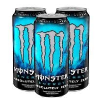 Kit 3 Energético Monster Energy Absolutely Zero 473ml