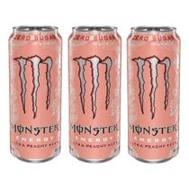 Kit 3 Energético Monster Energy Peachy Keen 473ml