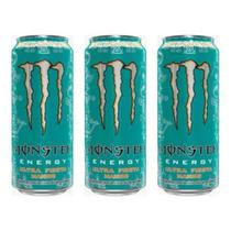 Kit 3 Energético Monster Energy Ultra Fiesta Mango 473ml