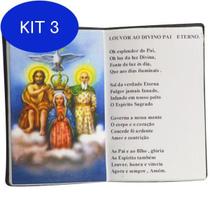 Kit 3 Enfeite Decorativo Resina Livro Divino Pai Eterno