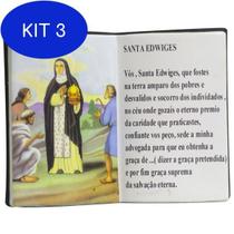 Kit 3 Enfeite Decorativo Resina Livro Santa Edwiges