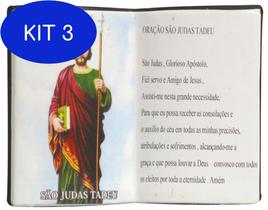 Kit 3 Enfeite Decorativo Resina Livro São Judas Tadeu