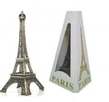 Kit 3 Enfeite Miniatura Torre Eiffel Metal Paris Decoração 18cm