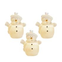 Kit 3 Enfeite Natal Boneco De Neve Led Floquinho A Pilha Taschibra Kit 3 Enfeite Natal Boneco De Neve Led Floquinho A Pilha Taschibra