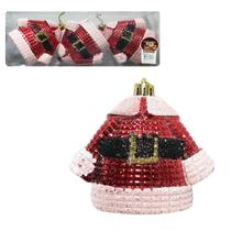 Kit 3 Enfeites De Natal Pendentes Sortidos Roupa Papai Noel Para Decoração Natalina - Art Christmas