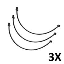 Kit 3 Engate Flexível 1/2 X 40Cm Água Fria Pvc Preto Astra Kit 3 Engate Flexível 1/2 X 40Cm Água Fria Pvc Preto Astra