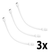 Kit 3 Engate Flexível 1/2 X 40cm Água Fria Pvc Tigre