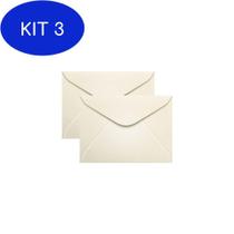 Kit 3 Envelope Para Convite Creme Marfim 72X108Mm Scrity 100Un