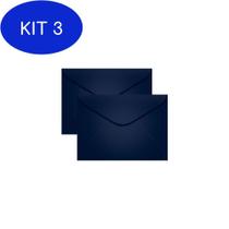 Kit 3 Envelope Para Convite ul Escuro 72X108Mm Scrity 100Un
