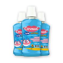 Kit 3 Enxaguante Bucal Carmed Fini Dentadura 250ml Kit 3 Enxaguante Bucal Carmed Fini Dentadura 250ml