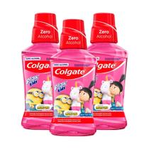 Kit 3 Enxaguante Bucal Colgate Plax Kids 250ml