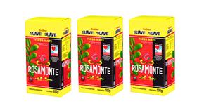 Kit 3 Erva Mate Argentina Rosamonte Suave 500g