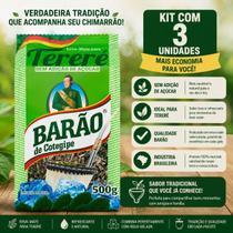 Kit 3 Erva Mate Barão Tererê Natural 500g