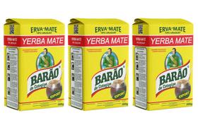 Kit 3 Erva Mate Barão Tipo Uruguay Export 500g Kit 3 Erva Mate Barão Tipo Uruguay Export 500g