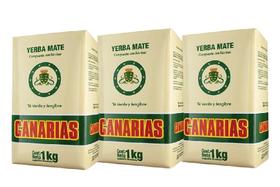 Kit 3 Erva Mate Canarias Té Verde Y Jengibre 1Kg