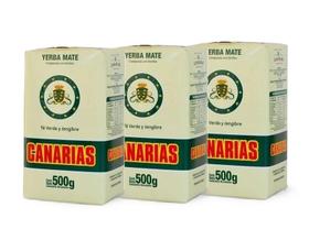 Kit 3 Erva Mate Canarias Té Verde Y Jengibre 500g