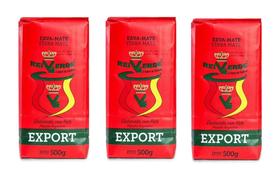 Kit 3 Erva Mate Export Elaborada com Palito Rei Verde 500g