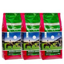 Kit 3 Erva Mate Moída Grossa Madrugada 1Kg Gaúcho Chimarrão Kit 3 Erva Mate Moída Grossa Madrugada 1Kg Gaúcho Chimarrão