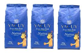 Kit 3 Erva Mate Nativa Moída Grossa Yacuy 500g Kit 3 Erva Mate Nativa Moída Grossa Yacuy 500g
