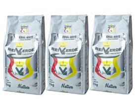 Kit 3 Erva Mate Nativa Suave com Açúcar Rei Verde 1kg Kit 3 Erva Mate Nativa Suave com Açúcar Rei Verde 1kg