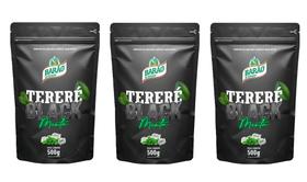 Kit 3 Erva Mate Tererê Black Menta Barão 500g Kit 3 Erva Mate Tererê Black Menta Barão 500g