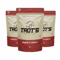 Kit 3 Erva Mate Tereré Premium Trots 500g Sabor Menta E Cereja
