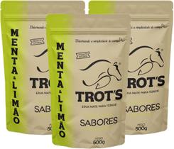 Kit 3 Erva Mate Tereré Premium Trots 500g Sabor Menta E Limão Kit 3 Erva Mate Tereré Premium Trots 500g Sabor Menta E Limão