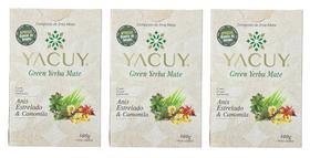 Kit 3 Erva Mate Tereré Yacuy GREEN ANIS E CAMOMILA