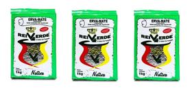 Kit 3 Erva Mate Tradicional Nativa à Vacuo Rei Verde 1kg