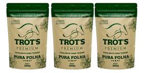 Kit 3 ervas mate terere premium trots sabor pura folha - kit trots